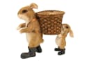 Online-Fuchs Gartenfigur 2 Hasen mit Blumentopf 24 cm Bild 1