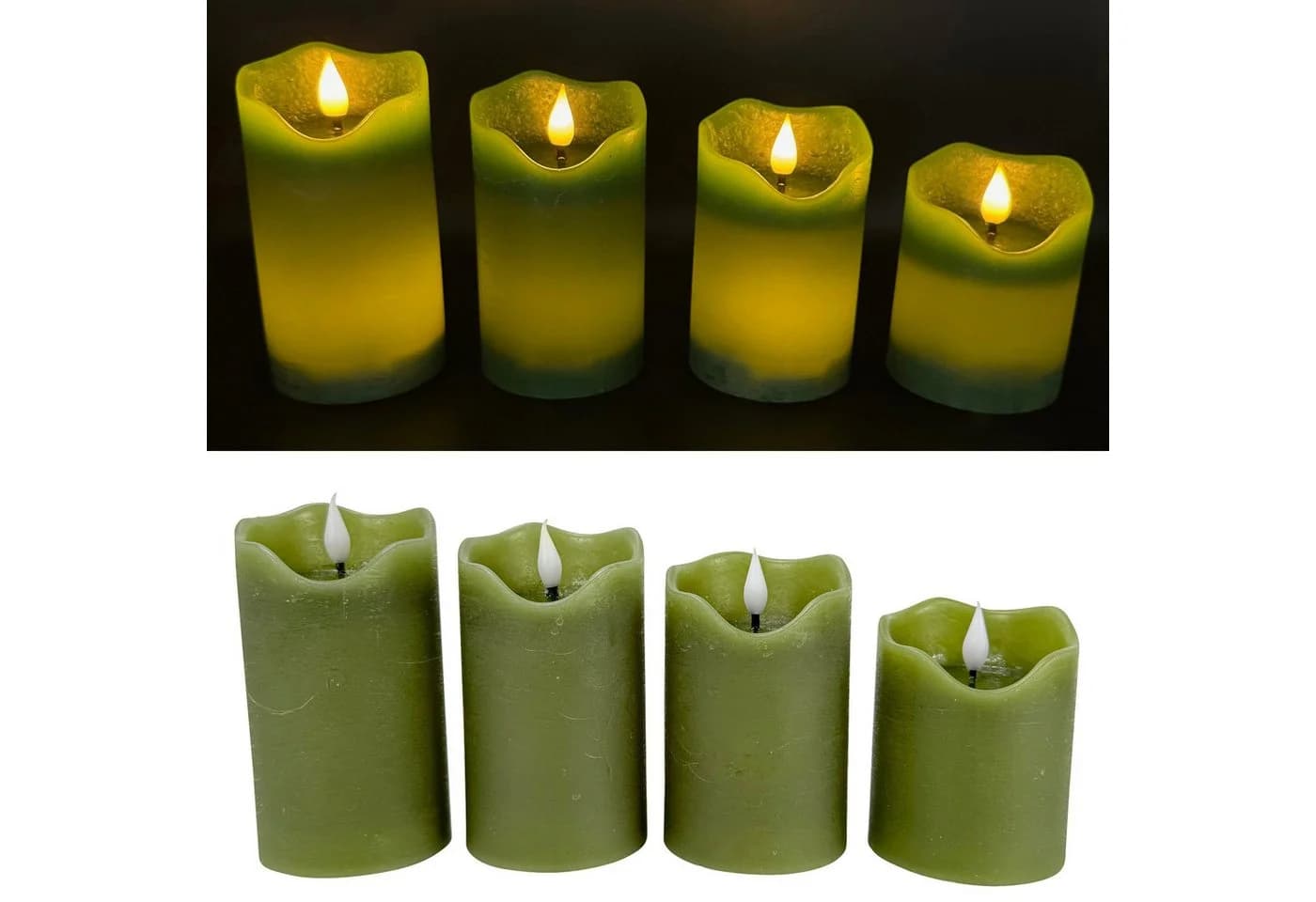 Online-Fuchs LED-Kerze Set 4-tlg. mit Dimmer, Timer & Fernbedienung - Bild 2