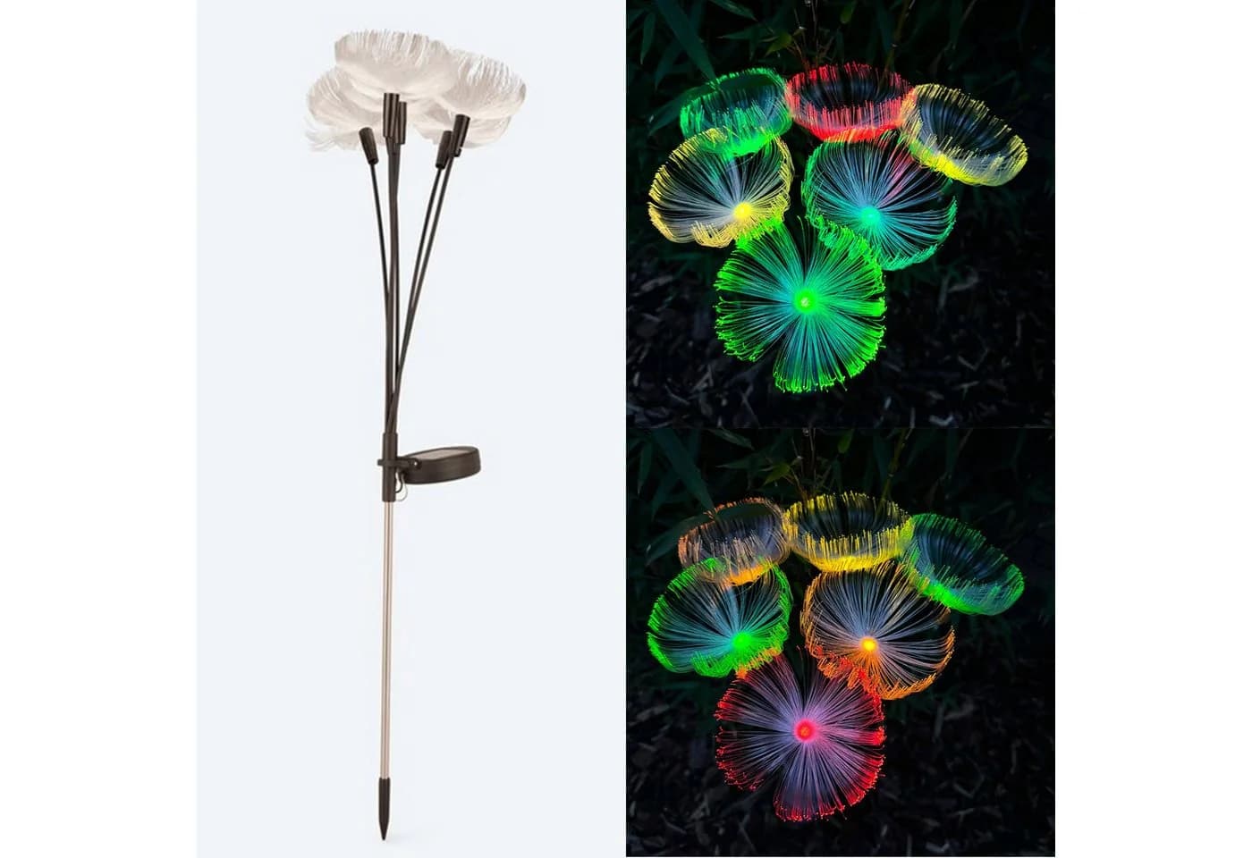 Online-Fuchs LED Laterne PUSTEBLUME Solarleuchte Gartenstecker - Bild 2