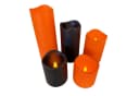 Online-Fuchs LED-Kerzen 5er Set Orange Schwarz Timer Outdoor Bild 2