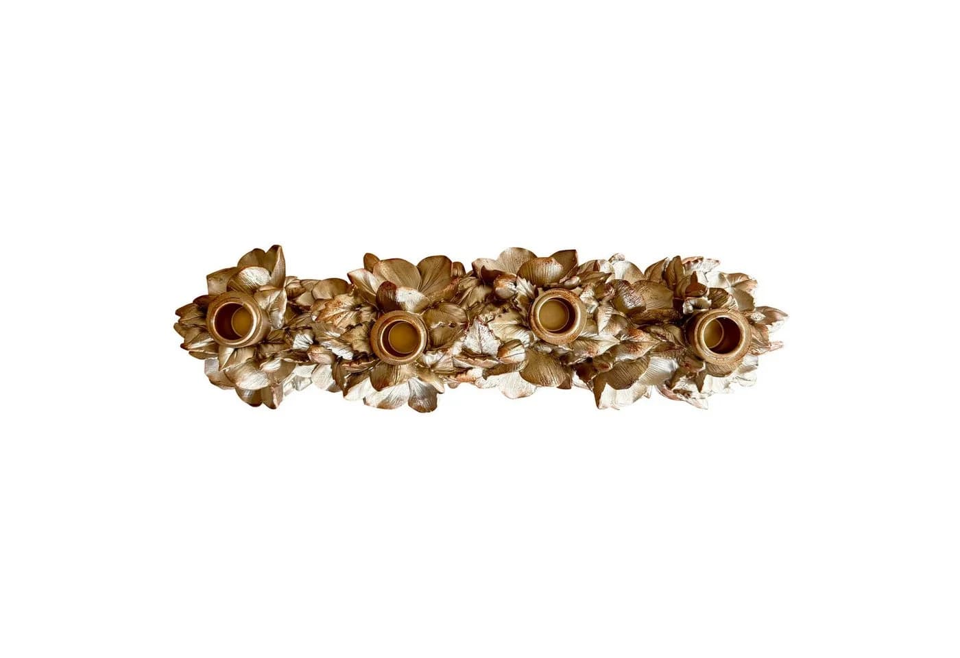 Online-Fuchs Kerzenständer 4-fach Weihnachtsstern Gold Vintage-Look