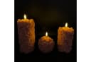 Online-Fuchs LED-Kerzen Set 3-tlg. Creme/Altrosa mit Timer Bild 1