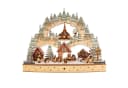 Online-Fuchs LED Schwibbogen Winterlandschaft mit fahrendem Zug Bild 1