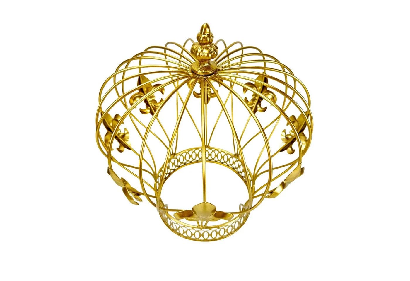 Online-Fuchs Dekofigur goldene Krone mit Lilien-Wappen - Bild 3