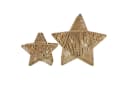 Online-Fuchs Kerzenhalter 2er Set Windlicht Stern Beige Bild 1