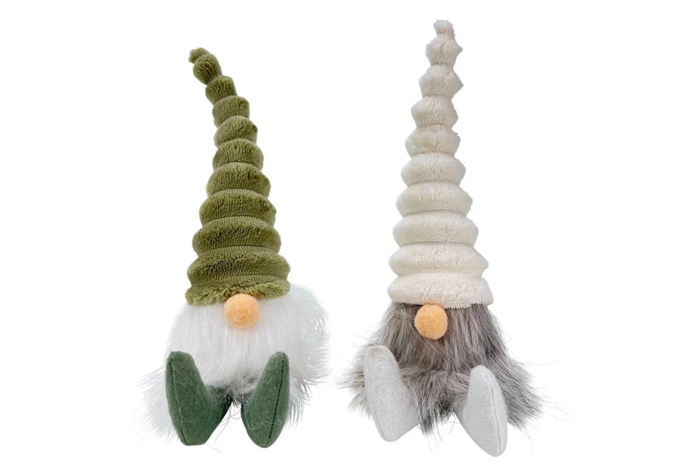 Online-Fuchs Weihnachtswichtel 25 cm Beige und Grün