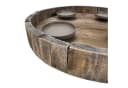 Online-Fuchs Adventskranz rund Holz mit schwarzen Metallhaltern Bild 5