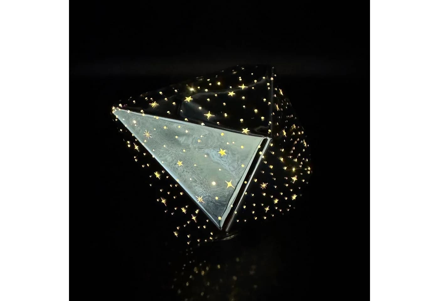 Online-Fuchs LED Dekoobjekt Stimmungslicht - 3 Diamanten aus Glas mit LED-Lichterkette & Timer - Bild 3