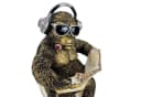 Online-Fuchs Dekofigur Affe, Gorilla auf der Toilette, WC - Badezimmer & Gäste WC Dekoration Bild 5