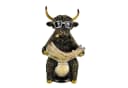 Online-Fuchs Highland Kuh Dekofigur Schwarz-Gold Bild 1