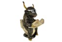 Online-Fuchs Highland Kuh Dekofigur Schwarz-Gold Bild 2
