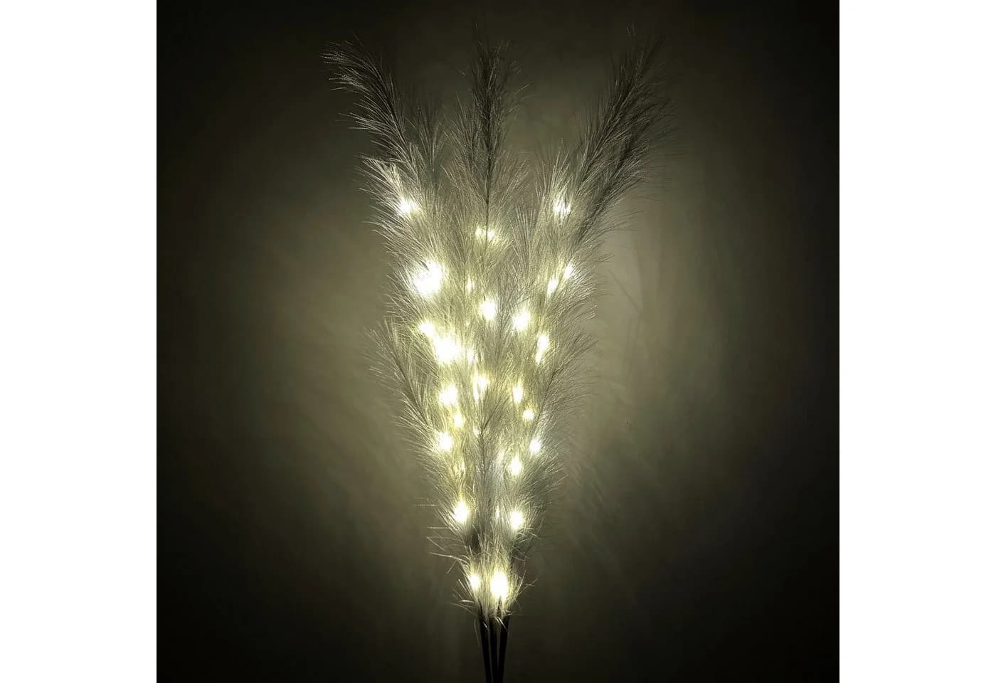 Kunstpflanze Pampasgras mit LED-Beleuchtung, Timer, 80-115 cm, Online-Fuchs