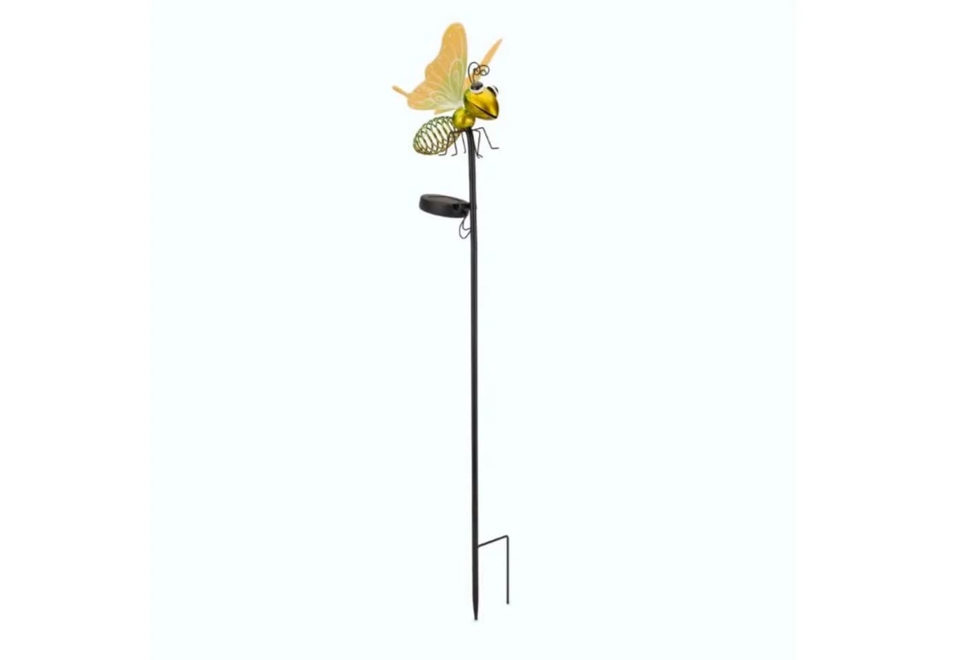 Online-Fuchs Schmetterling Gartenstecker Solar LED warmweiß Metall - Bild 4