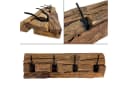 Online-Fuchs Garderobenleiste Teakholz Wandgarderobe 4 Haken Bild 2