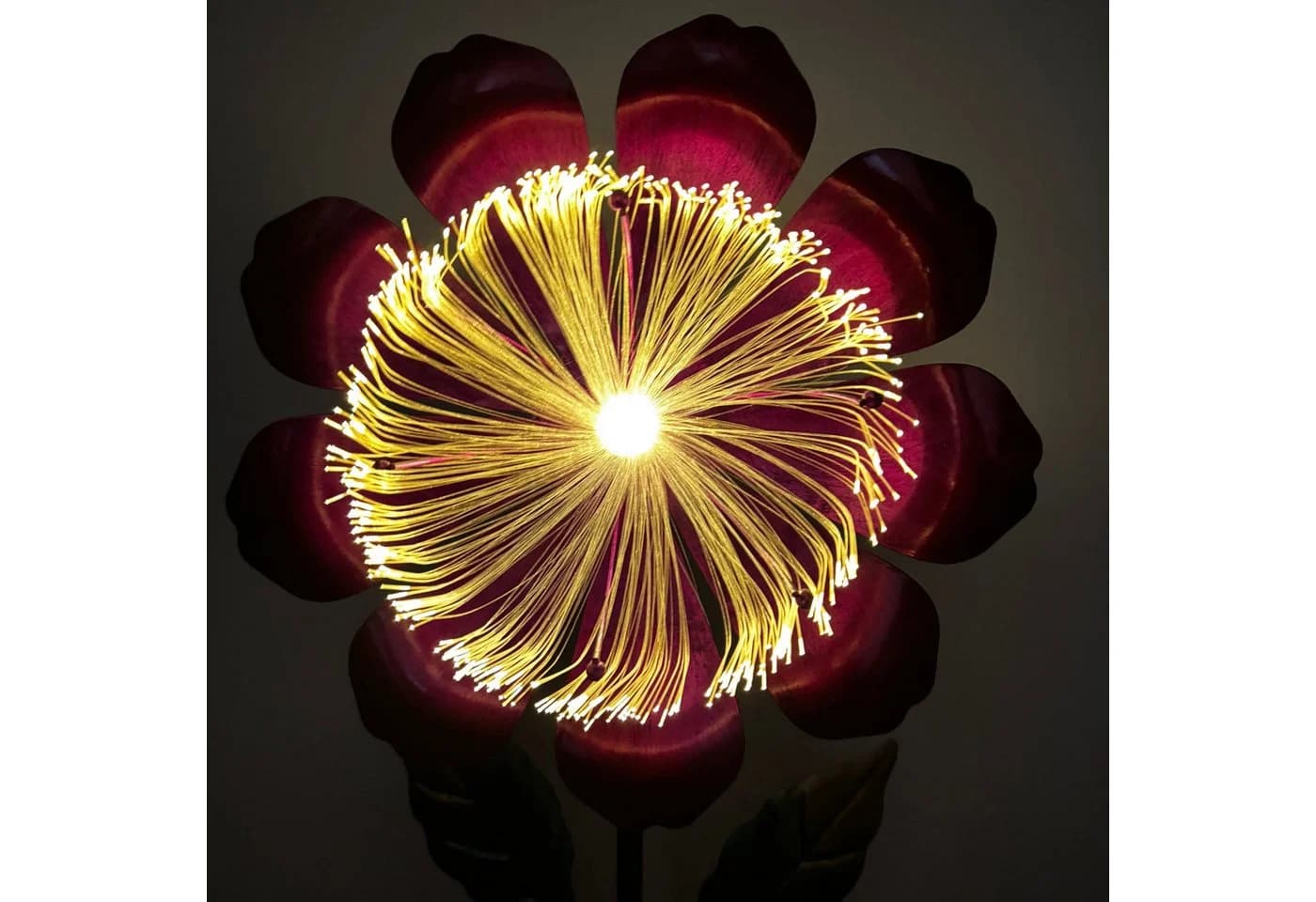 Fuchs Gartenstecker Magische Blume LED Solar Warmweiß 100 cm