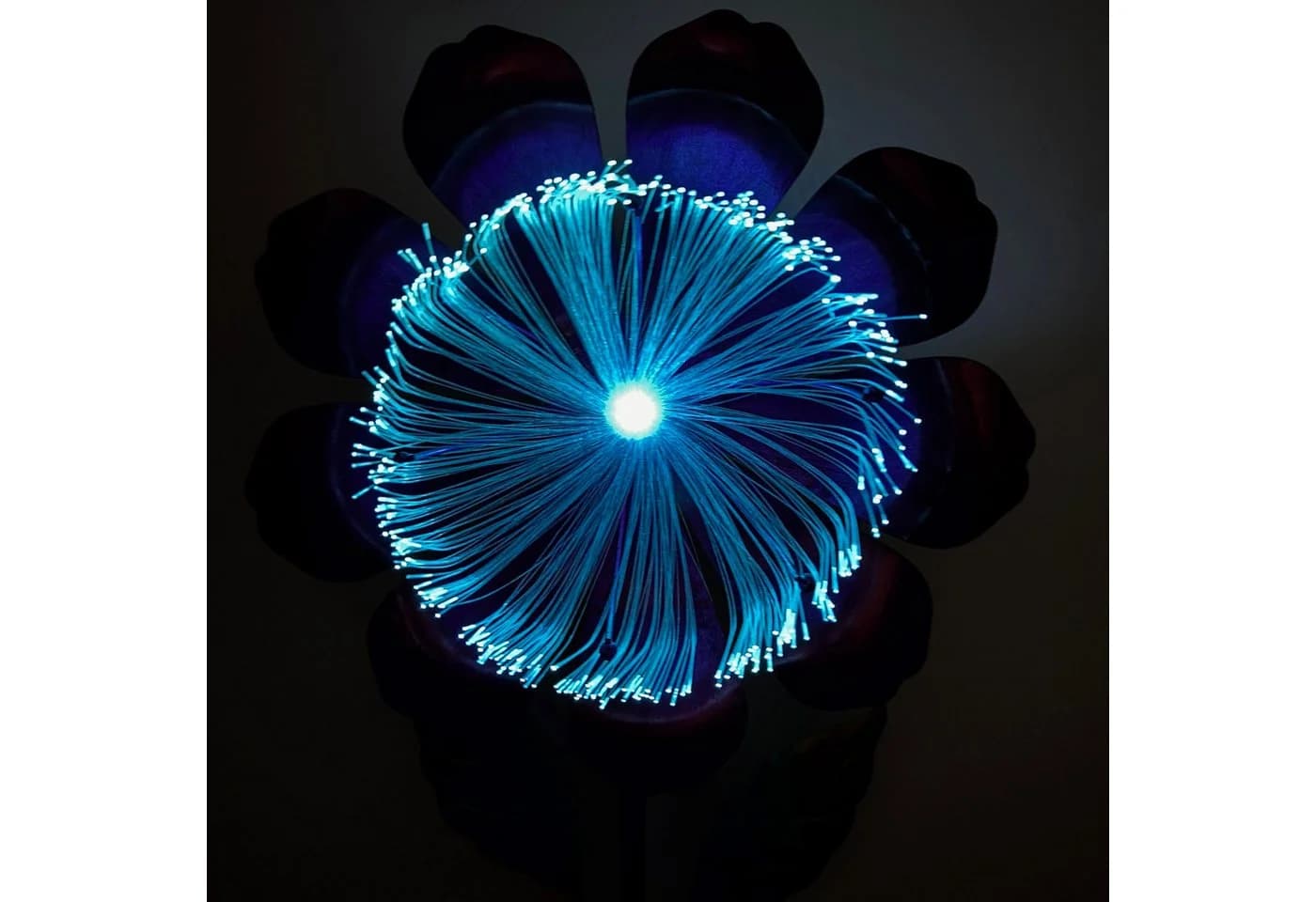 Fuchs Gartenstecker Magische Blume LED Solar Warmweiß 100 cm - Bild 3