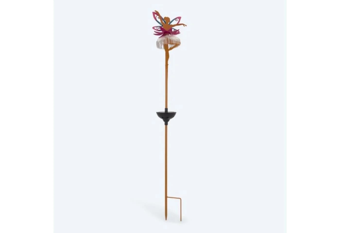 Online-Fuchs Solar-Gartenstecker Fee Rosa LED Metall - Bild 4