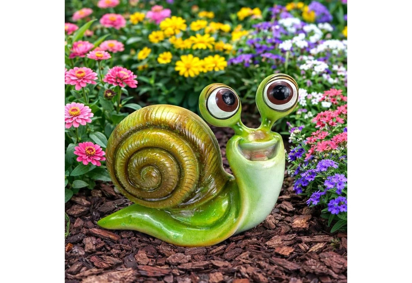 Online-Fuchs Gartenfigur süße Schnecke für außen - Bild 2
