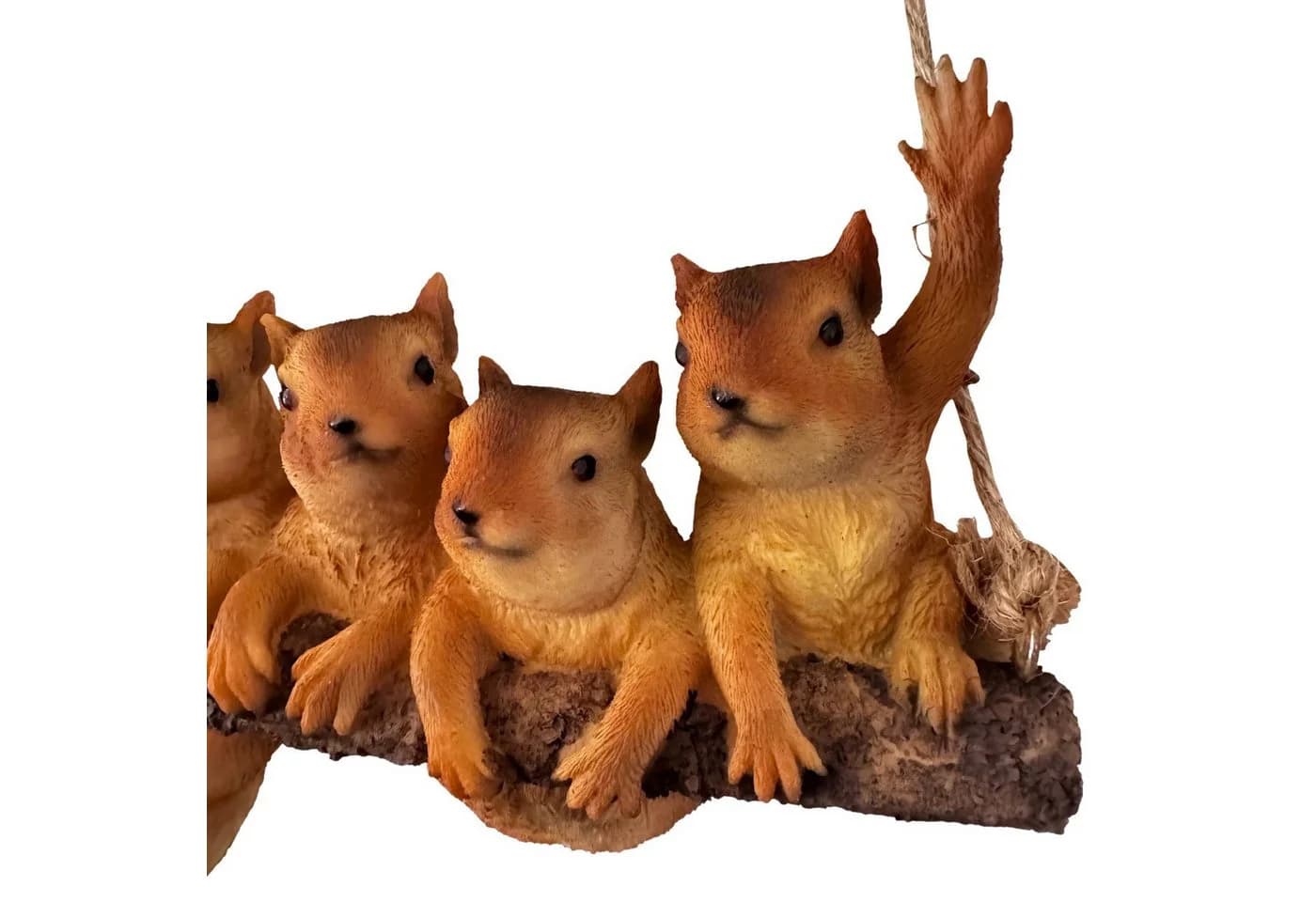 Online-Fuchs Gartenfigur für außen - 5 Eichhörnchen zum Aufhängen - Bild 4