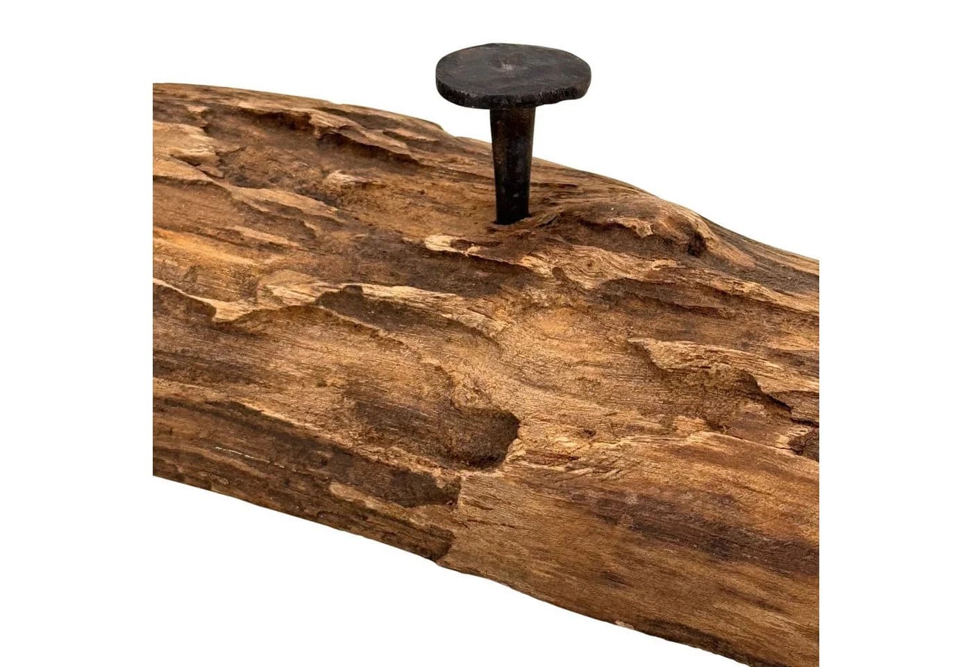 Online-Fuchs Garderobenleiste aus Holz mit 5 schwarzen Metallhaken - Bild 3