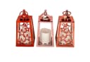 Online-Fuchs LED Laterne 3er Set Rot mit Timer und Flackereffekt Bild 1