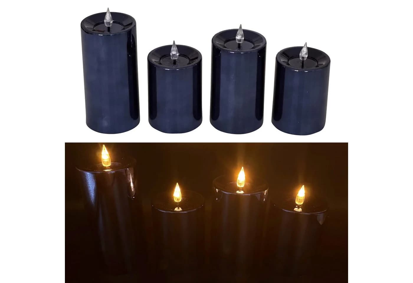 Online-Fuchs LED-Kerzen 4er Set Timer Hochglanz - Bild 2