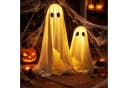 Online-Fuchs Halloween Dekofigur 2 Geister mit LED & Timer Bild 2