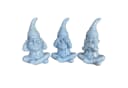 Online-Fuchs 3er Set Gartenzwerge blau 16 cm Bild 1