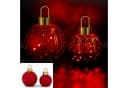 Online-Fuchs LED-Weihnachtskugeln 2er-Set Glas mit Timer Bild 1