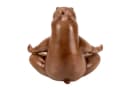 Online-Fuchs Gartenfigur Nilpferd Yoga Kunstharz Bild 5