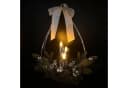 Online-Fuchs Dekokranz mit 3 LED-Stabkerzen & Timer in Goldoptik Bild 1