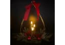 Online-Fuchs Dekokranz mit 3 LED-Kerzen & Timer - Gold/Rot Bild 1