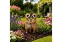 Online-Fuchs Gartenfigur Erdmännchen Paar Beige 27 cm Wetterfest Bild 2
