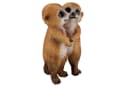 Online-Fuchs Gartenfigur Erdmännchen Paar Beige 27 cm Wetterfest Bild 3