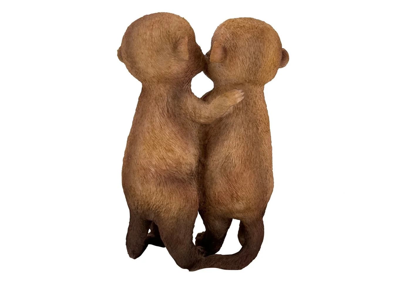 Online-Fuchs Gartenfigur Erdmännchen Paar Beige 27 cm Wetterfest - Bild 4