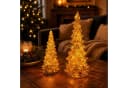 Online-Fuchs LED-Dekofigur Tannenbaum Set aus Glas mit Timer Bild 1