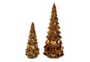 Online-Fuchs LED-Dekofigur Tannenbaum Set aus Glas mit Timer Bild 3