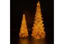 Online-Fuchs LED-Dekofigur Tannenbaum Set aus Glas mit Timer Bild 4