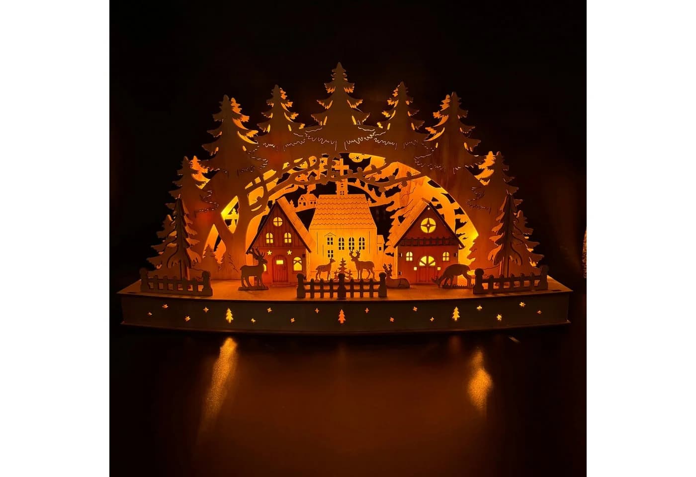 Fuchs LED Schwibbogen Lichterbogen mit Timer - Bild 4