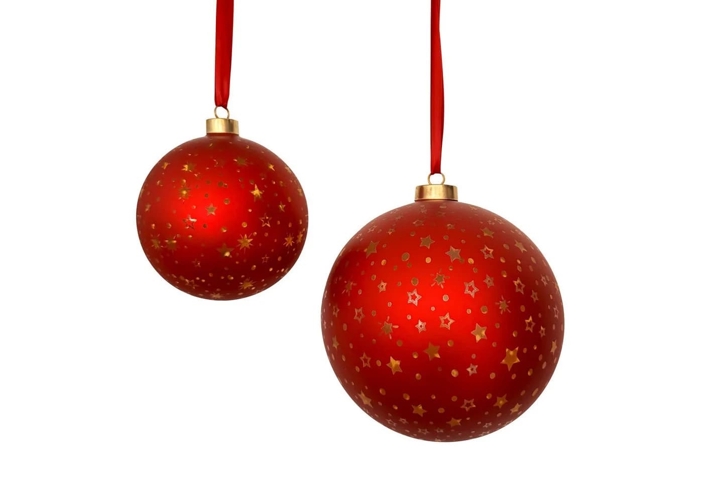 Online-Fuchs LED Weihnachtskugeln Rot Glas mit Timer