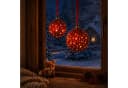 Online-Fuchs LED Weihnachtskugeln Rot Glas mit Timer Bild 2