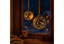 Online-Fuchs LED Weihnachtskugeln Gold Glas 2er Set Bild 2