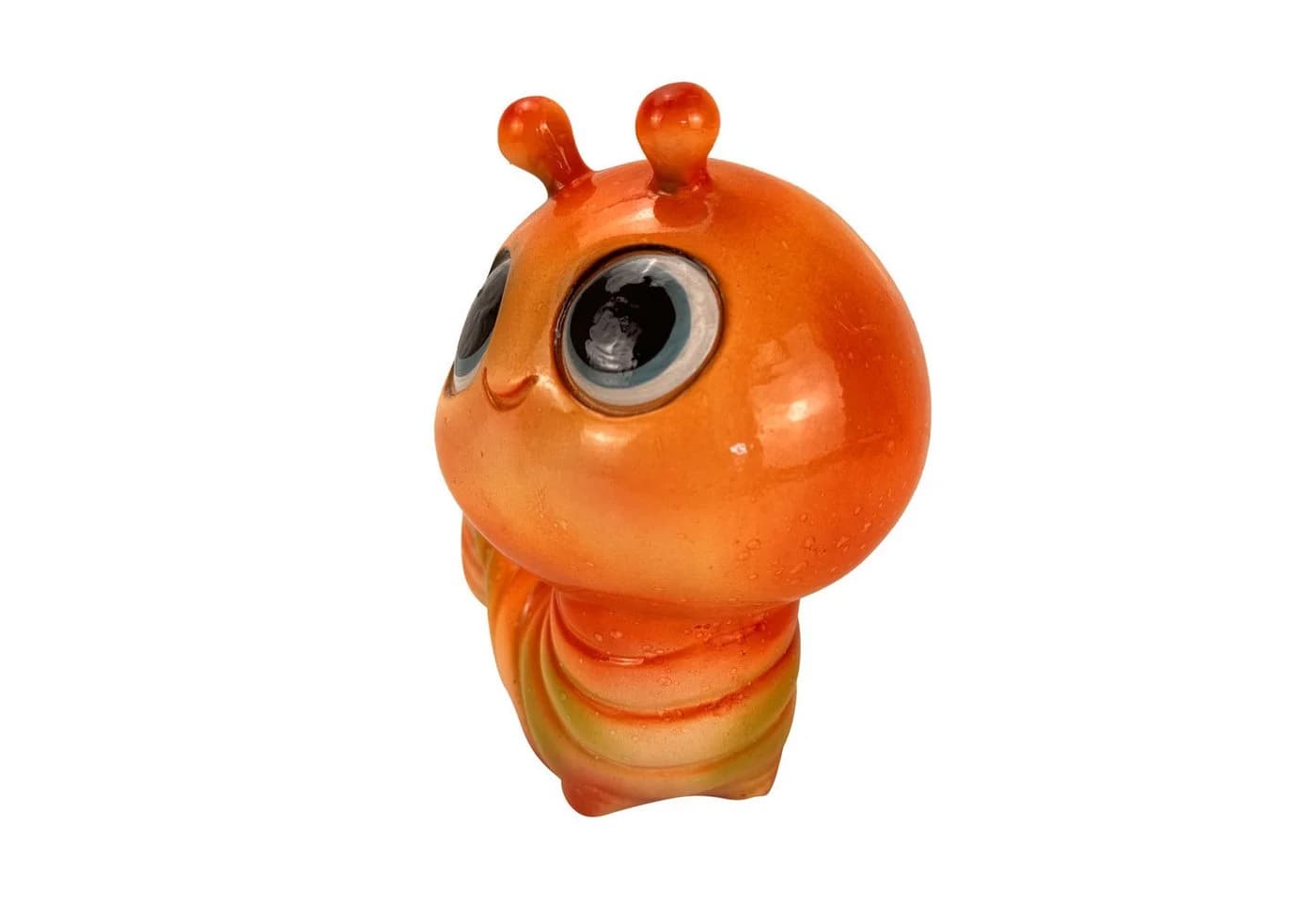 Online-Fuchs Gartenfigur Raupe Regenwurm Orange Grün Kunstharz - Bild 3