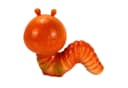 Online-Fuchs Gartenfigur Raupe Regenwurm Orange Grün Kunstharz Bild 4