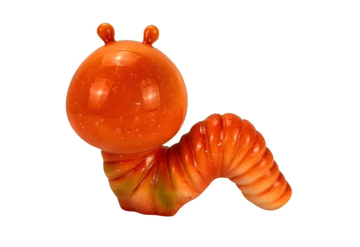Online-Fuchs Gartenfigur Raupe Regenwurm Orange Grün Kunstharz - Bild 4