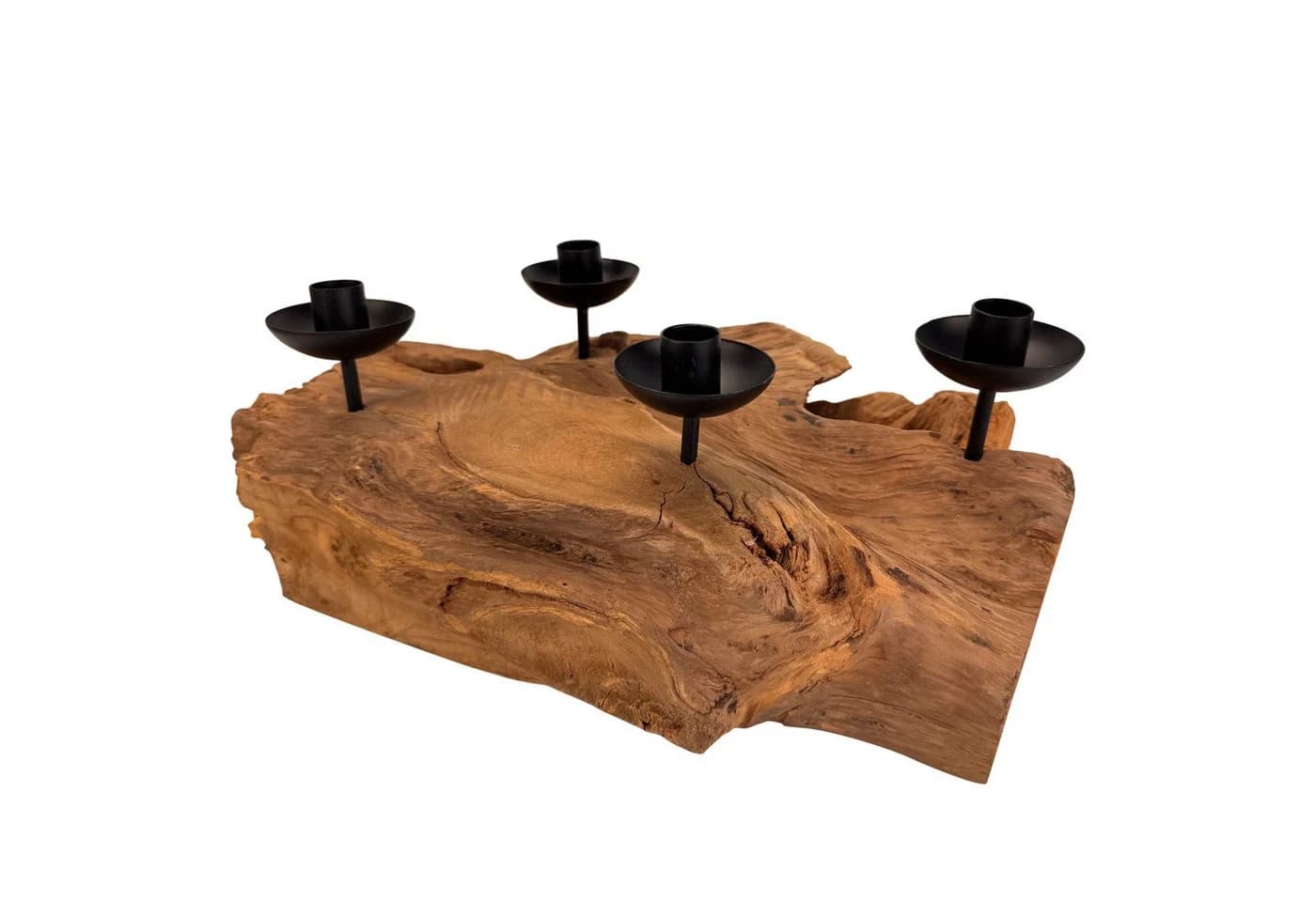 Online-Fuchs Adventskranz Wurzelholz Schwarz 38 cm - Bild 3