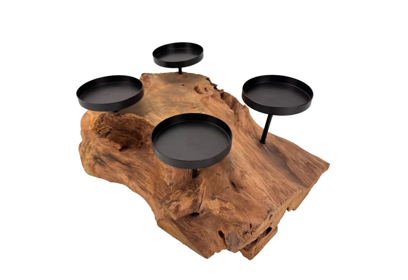 Online-Fuchs Adventskranz Wurzelholz Schwarz 38 cm - Bild 4