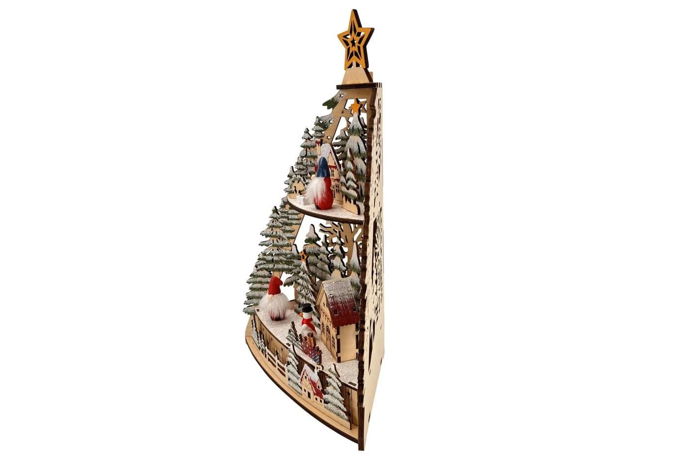 Online-Fuchs LED Lichterbogen Winterlandschaft Beige 90° Eckdesign - Bild 3