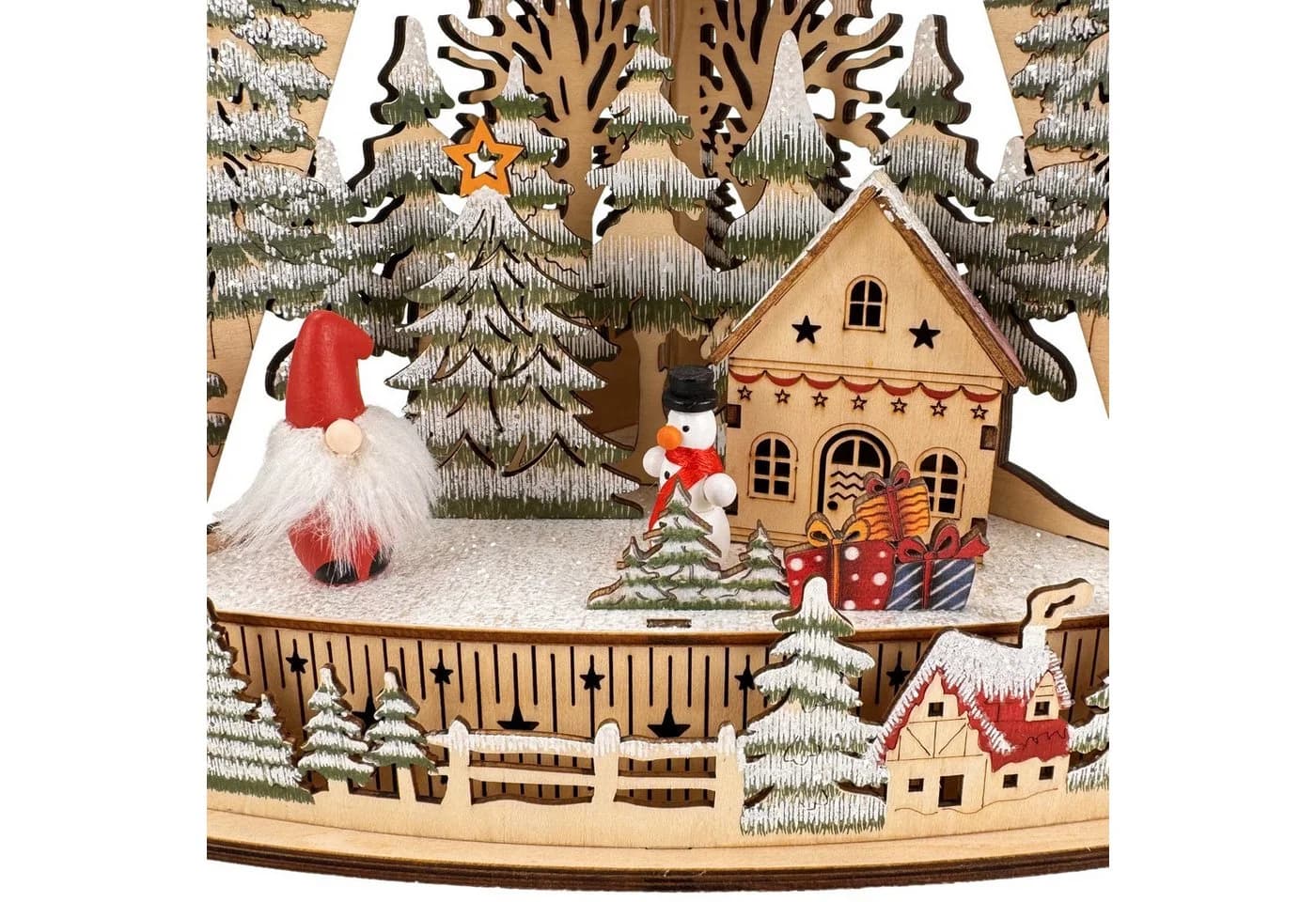 Online-Fuchs LED Lichterbogen Winterlandschaft Beige 90° Eckdesign - Bild 4