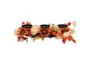 Online-Fuchs Kerzenständer Herbstdeko mit Sonnenblumen & Metallteller Bild 1